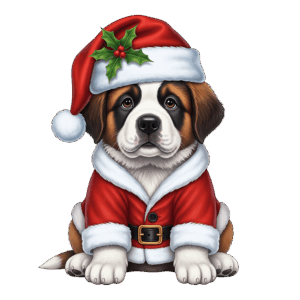 —Pngtree—charming saint bernard puppy in 21732407
